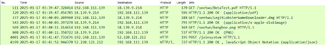 HTTP traffic